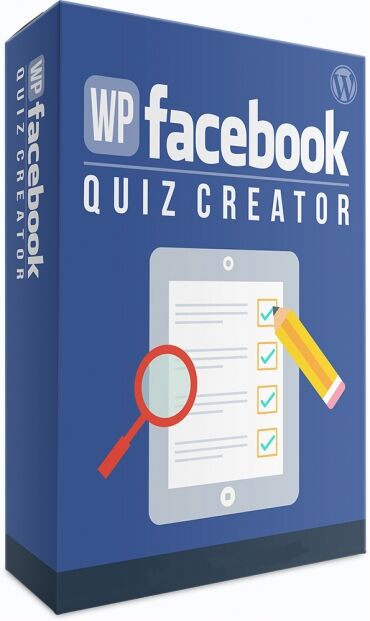 eCover representing WP Facebook Quiz Creator  with Master Resell Rights