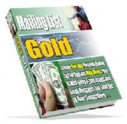 eCover representing Mailing List Gold eBooks & Reports with Personal Use Rights