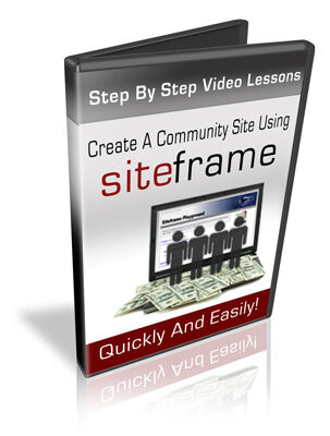 eCover representing Create A Community Site Using Siteframe Videos, Tutorials & Courses with Personal Use Rights