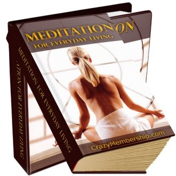 eCover representing Meditation For Everyday Living eBooks & Reports with Private Label Rights