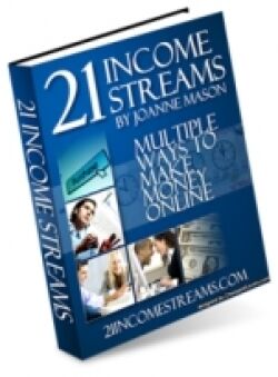 eCover representing 21 Income Streams eBooks & Reports with Master Resell Rights