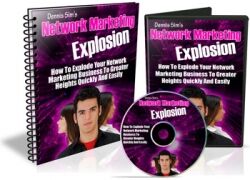 eCover representing Network Marketing Explosion eBooks & Reports with Master Resell Rights