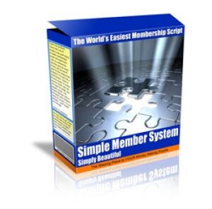 eCover representing Simple Member System Software & Scripts with Master Resell Rights