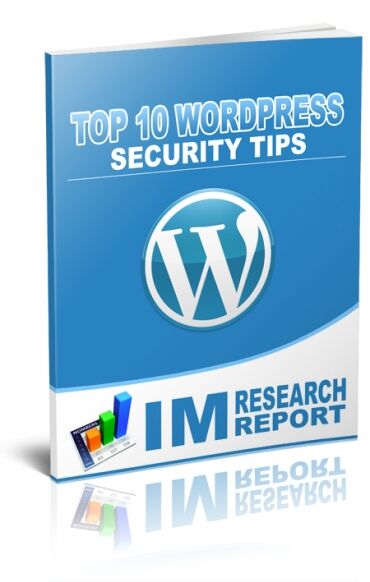 eCover representing WordPress Security Tips  with Resell Rights