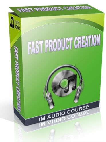 eCover representing Fast Product Creation Audio & Music with Private Label Rights