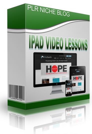 eCover representing iPad Video Lessons Niche Blog Videos, Tutorials & Courses with Personal Use Rights
