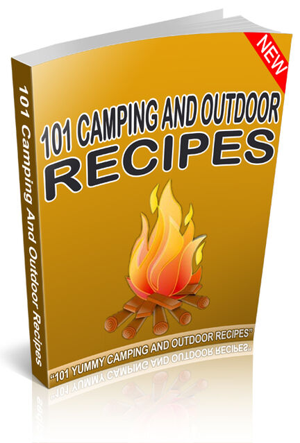 eCover representing 101 Camping And Outdoor Recipes eBooks & Reports with Master Resell Rights