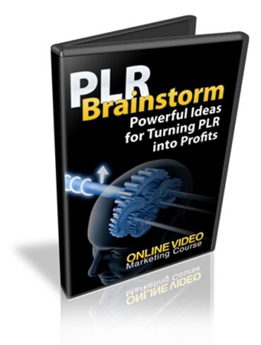 eCover representing PLR Brainstorm Videos, Tutorials & Courses with Private Label Rights